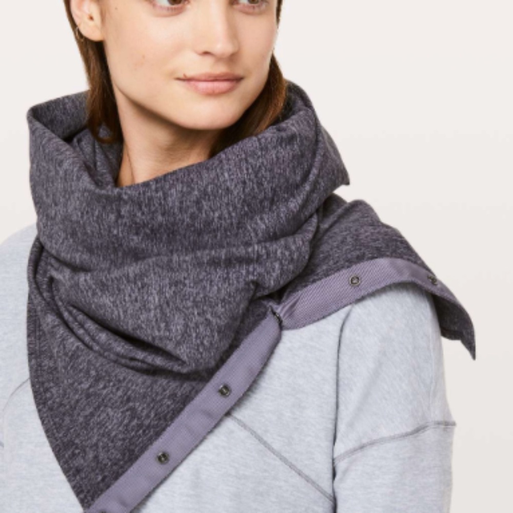Lululemon Vinyasa Scarf *Rulu Heathered Purple Quartz LIKE NEW